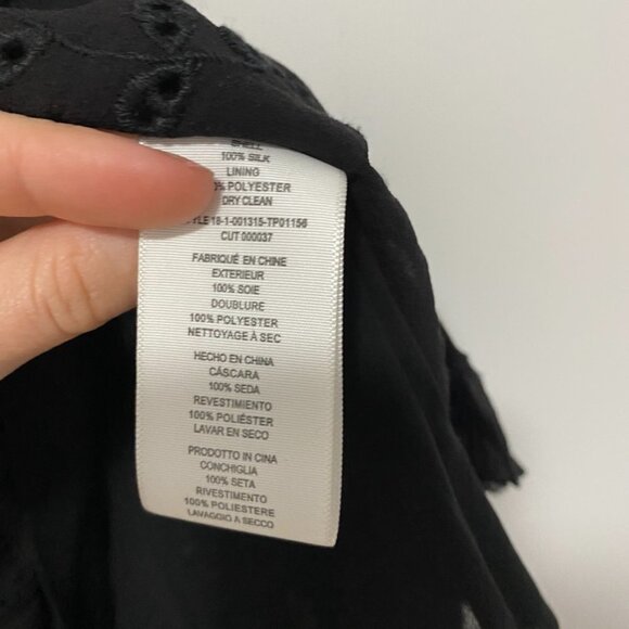 NEW Joie Eyelet Cutout Ruffle Blouse Size XS - Picture 4 of 5